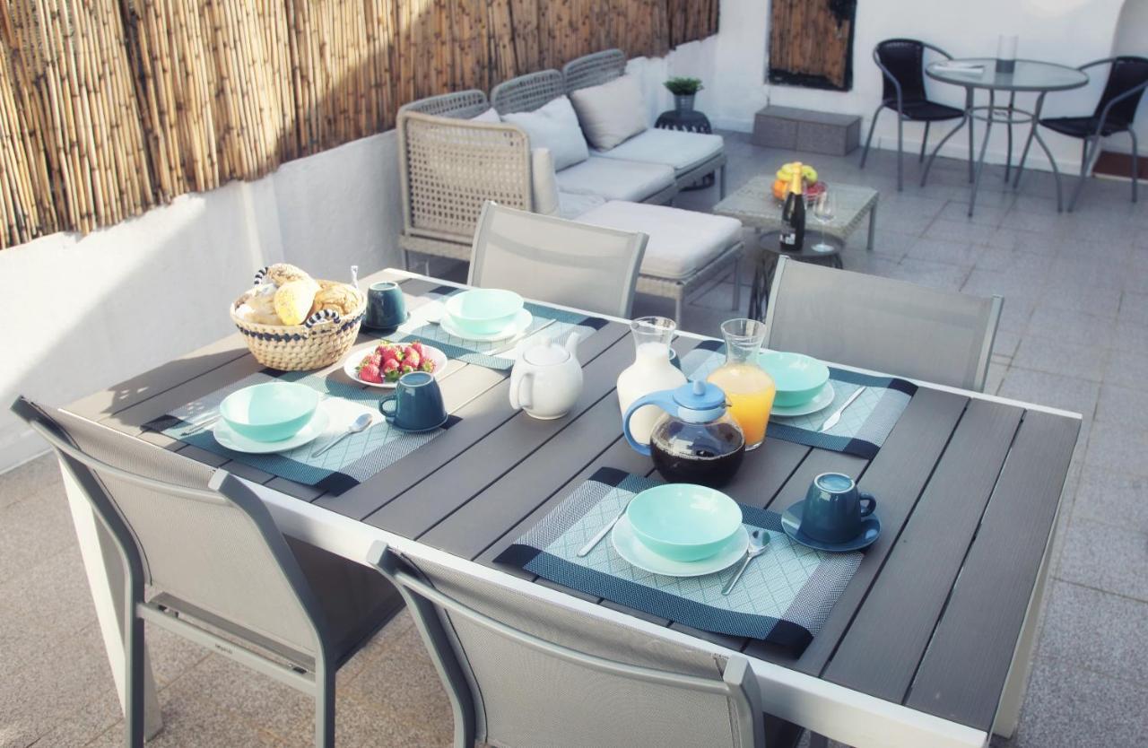 Central Olhao Home - Private Spacious Sunlit Patio โอลเญา ภายนอก รูปภาพ